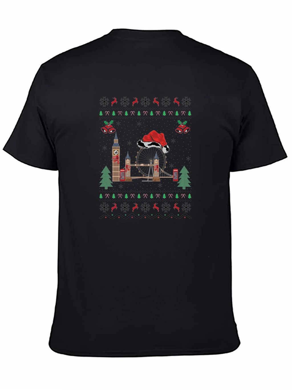 London Christmas Sweater T-Shirt