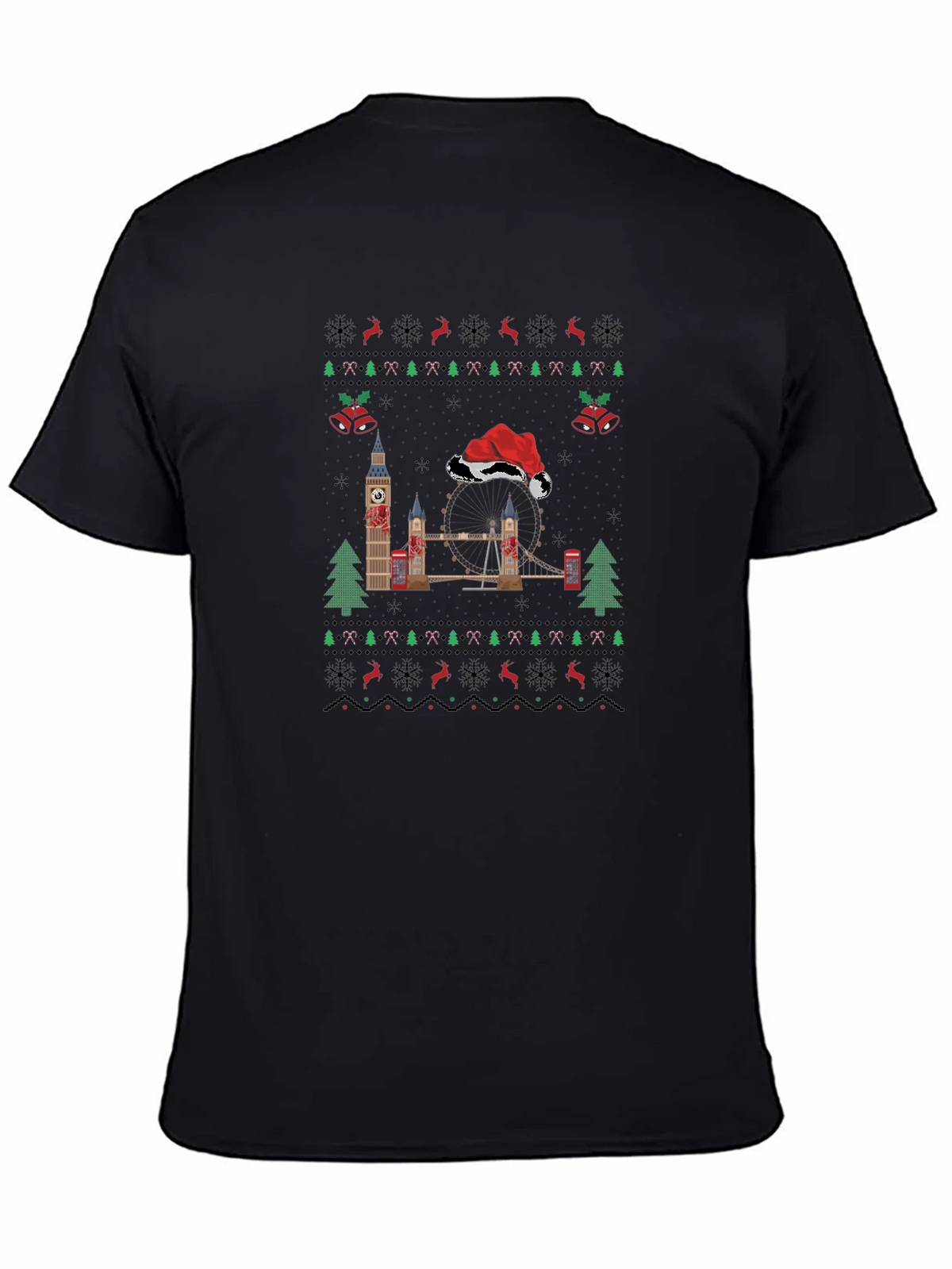 London Christmas Sweater T-Shirt