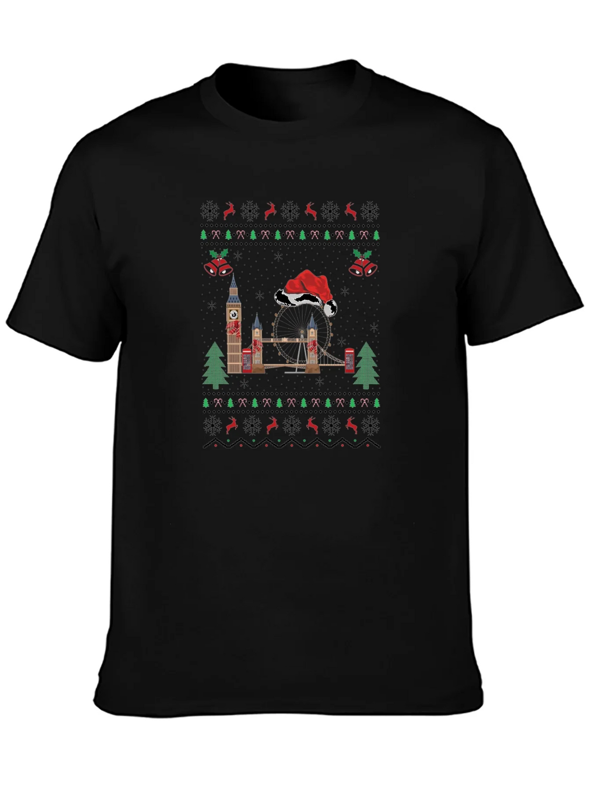 London Christmas Sweater T-Shirt