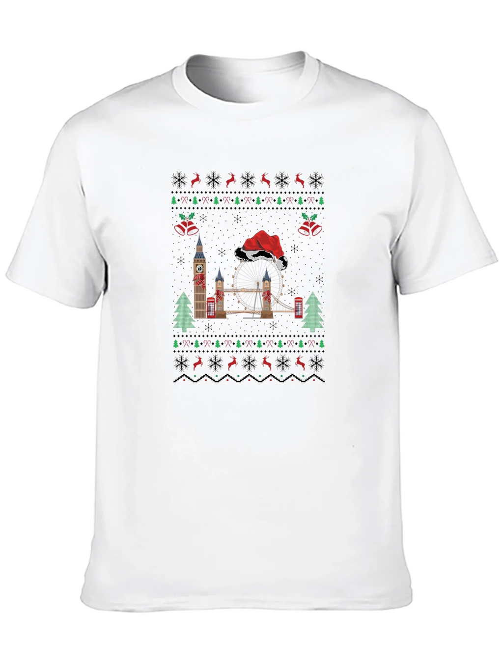 London Christmas Sweater T-Shirt