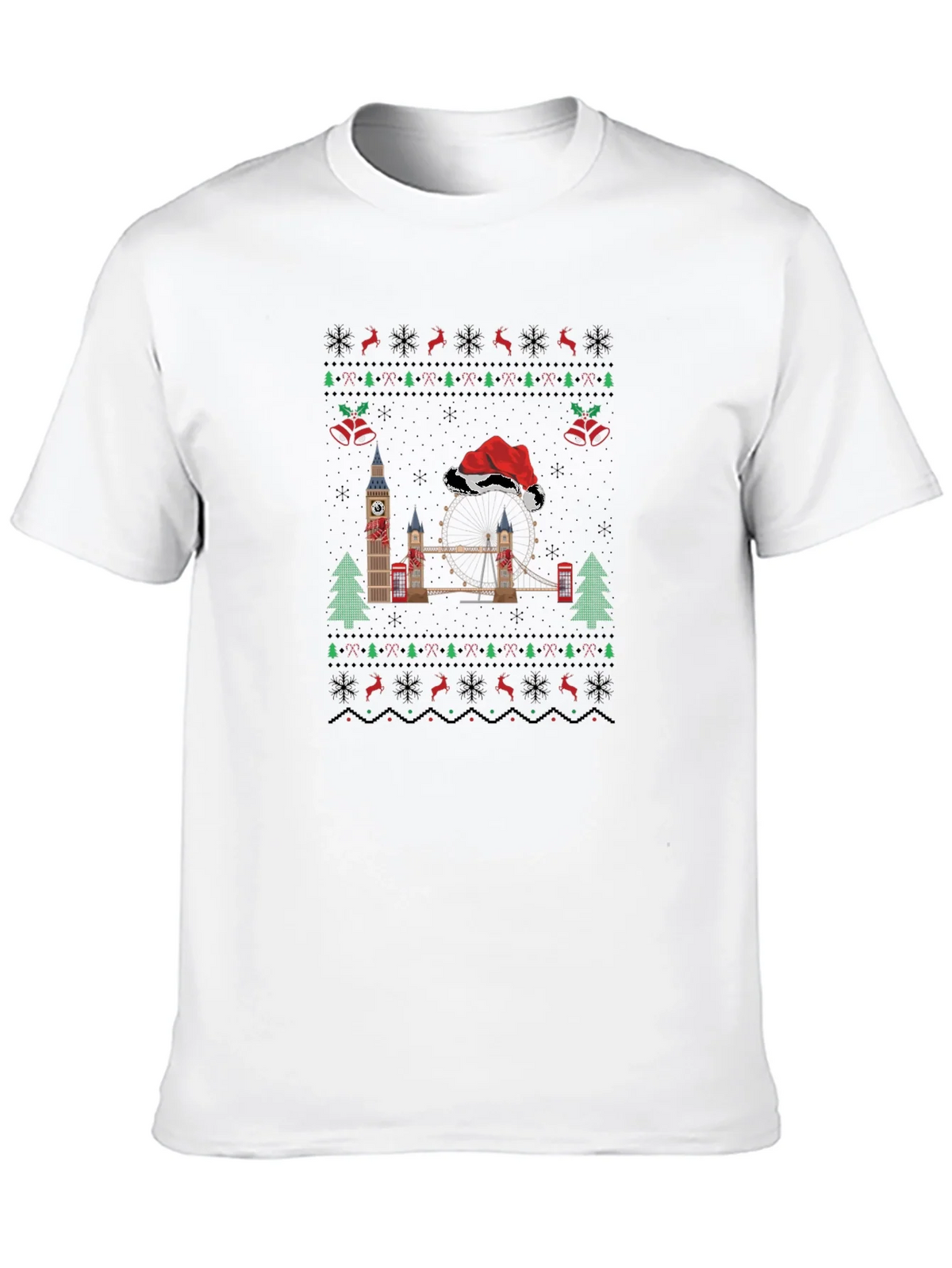 London Christmas Sweater T-Shirt