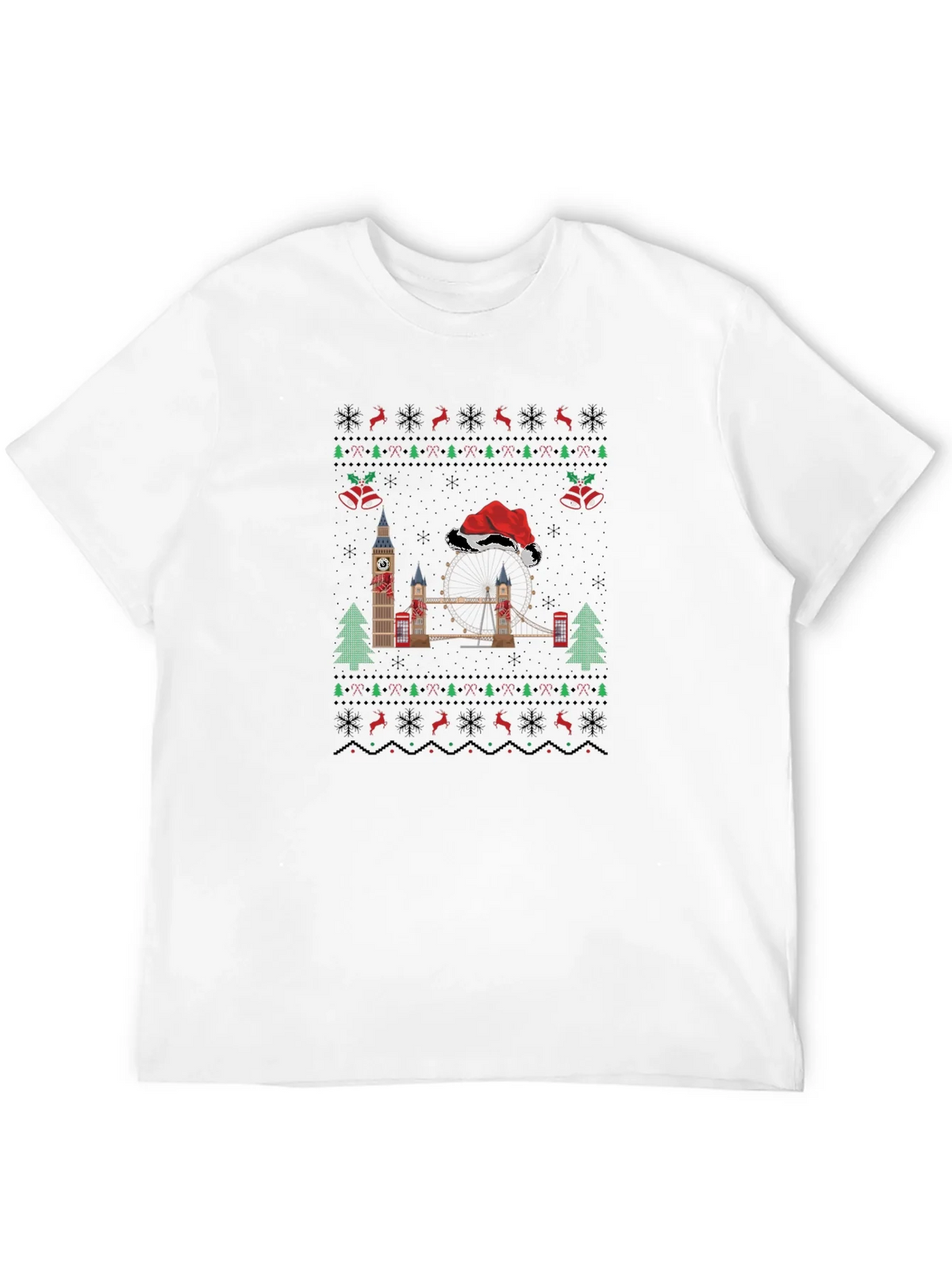 London Christmas Sweater T-Shirt