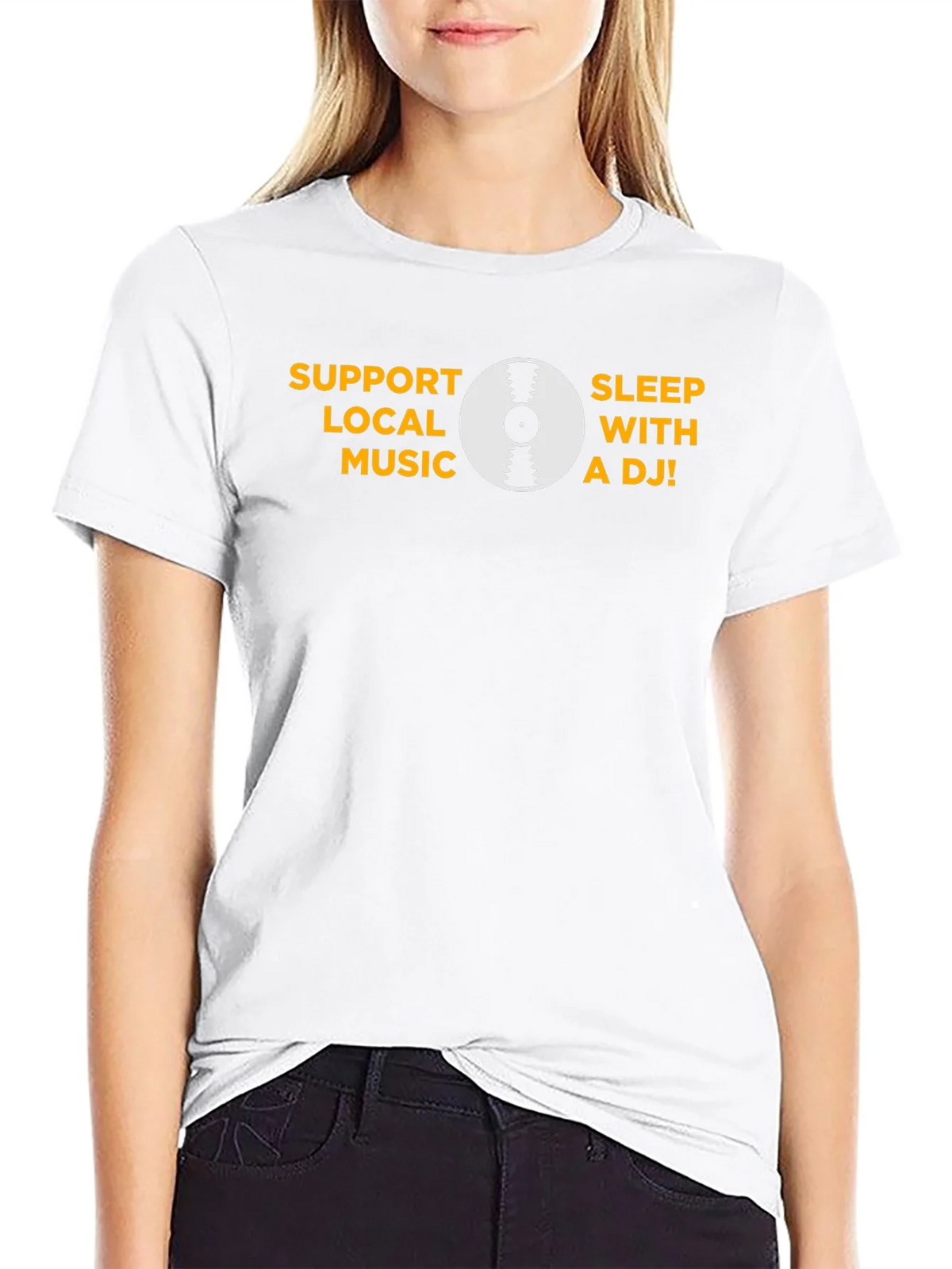 Support Local Music - Black Graphic T-Shirt product image 11