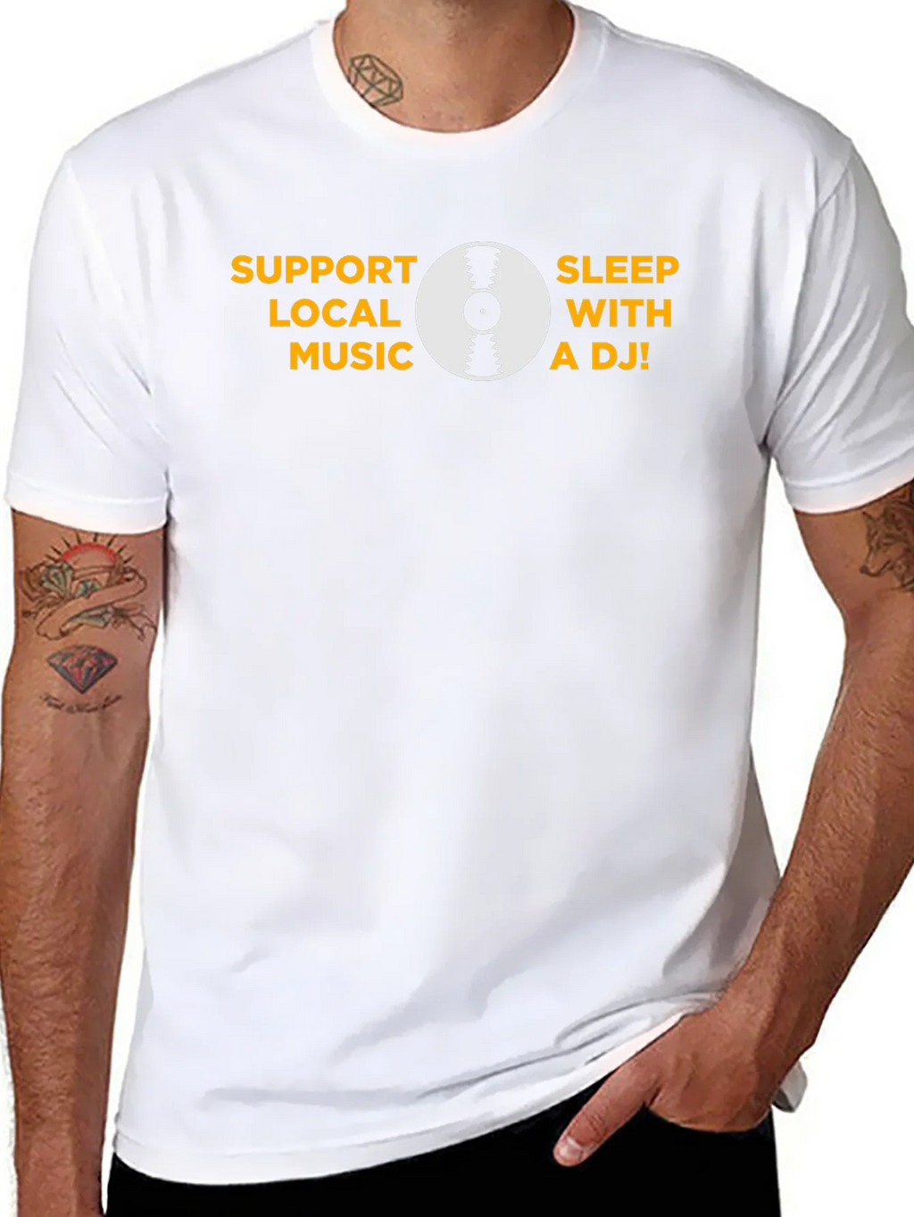 Support Local Music - Black Graphic T-Shirt product image 10
