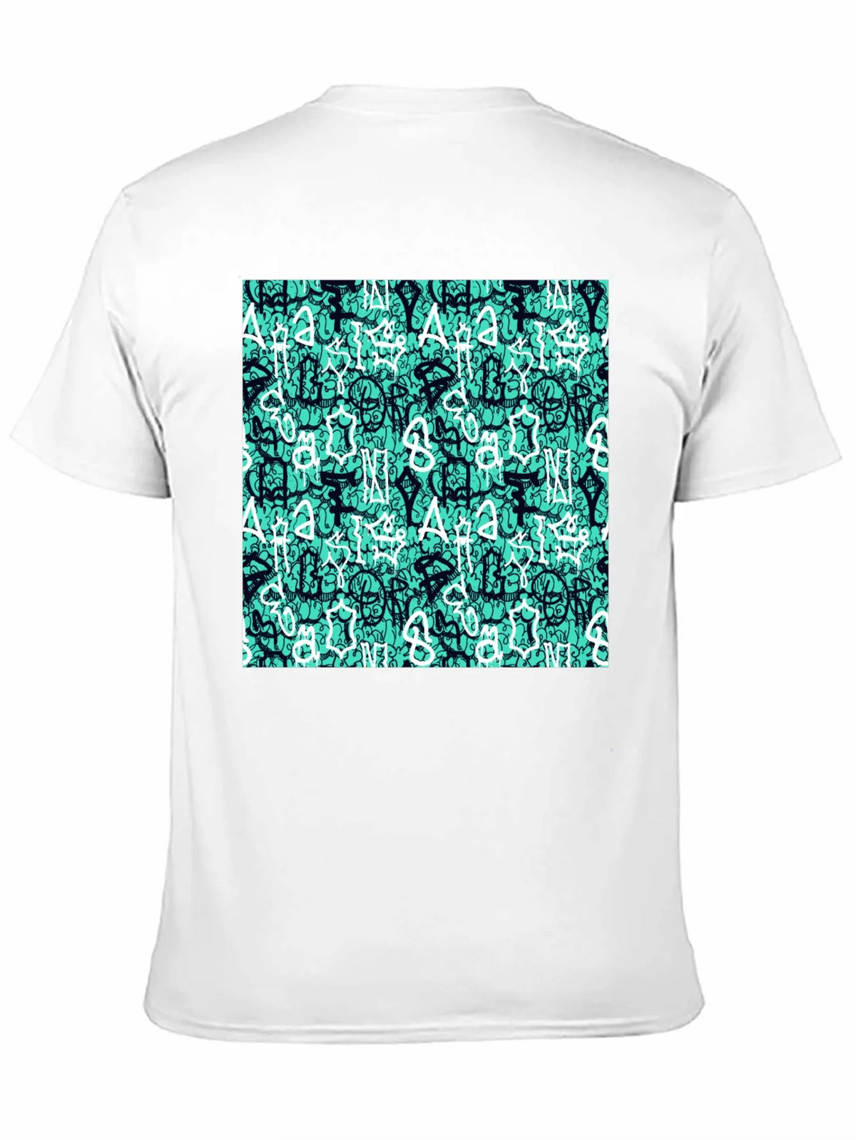 Abstract Print Black T-Shirt product image 10