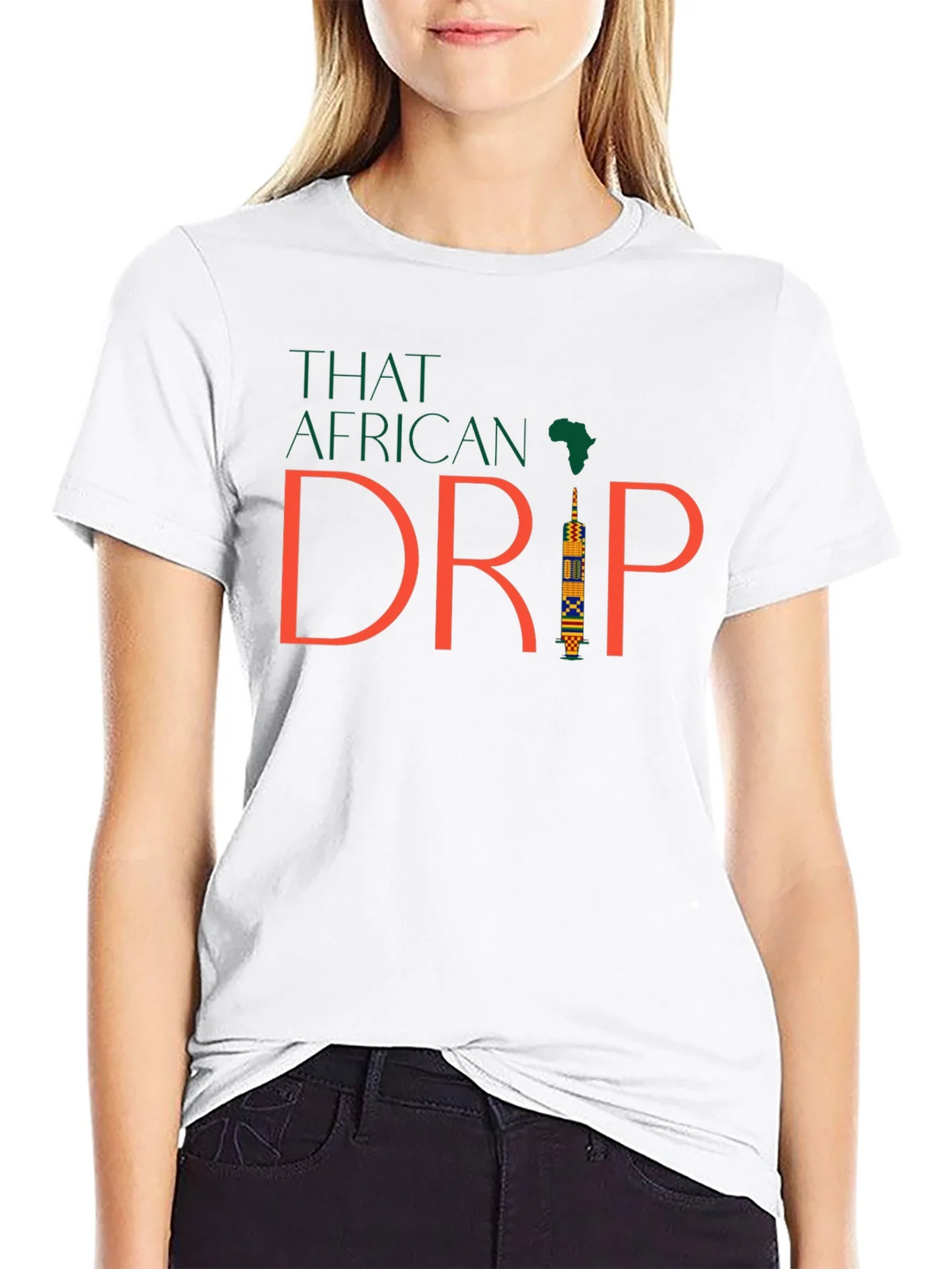 That African Drip Black Tee product image 11