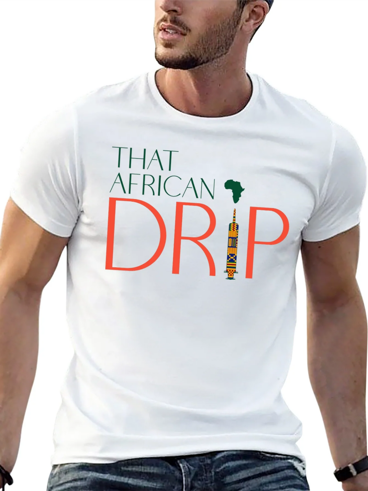 That African Drip Black Tee product image 4
