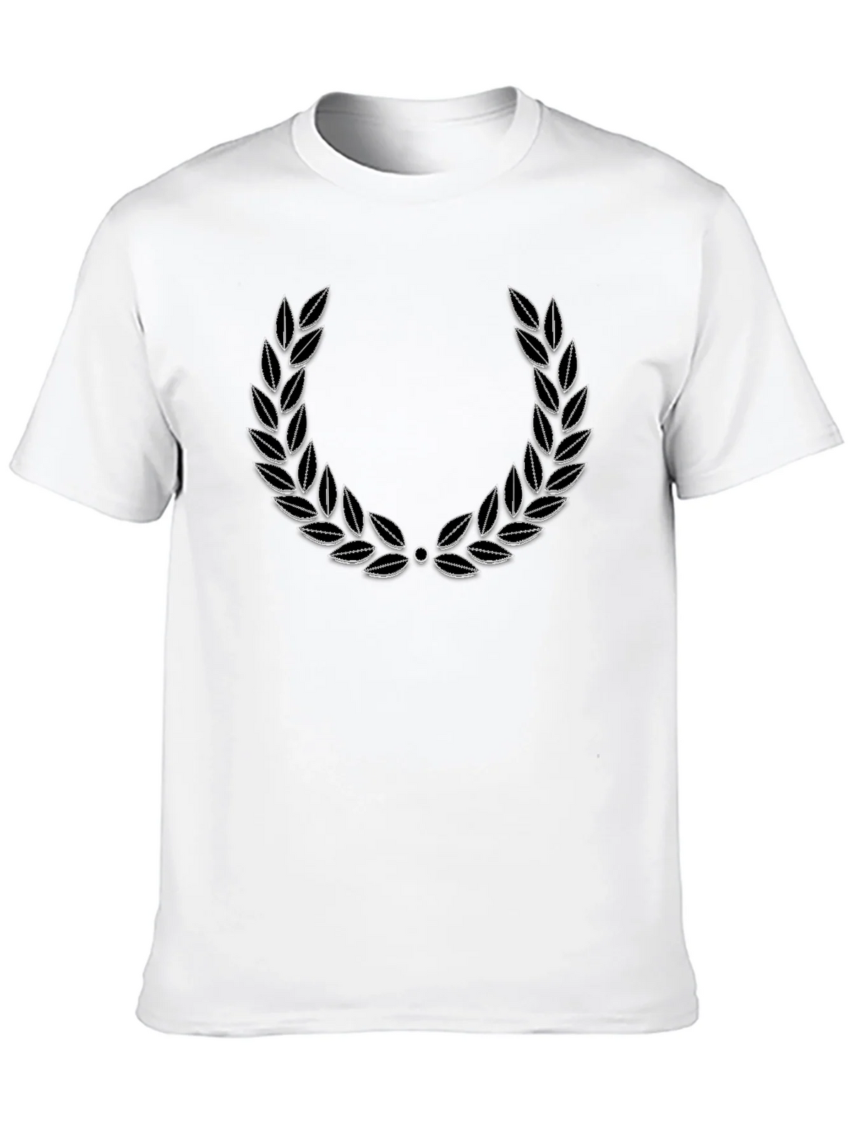 Classic Laurel Wreath Graphic Tee - Black product image 9