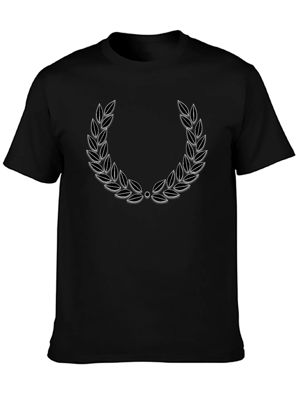 Classic Laurel Wreath Graphic Tee - Black product image 3