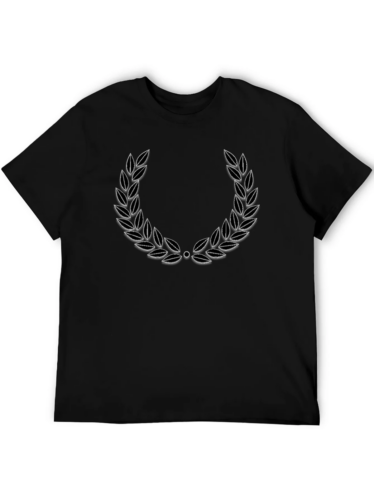 Classic Laurel Wreath Graphic Tee - Black product image 5