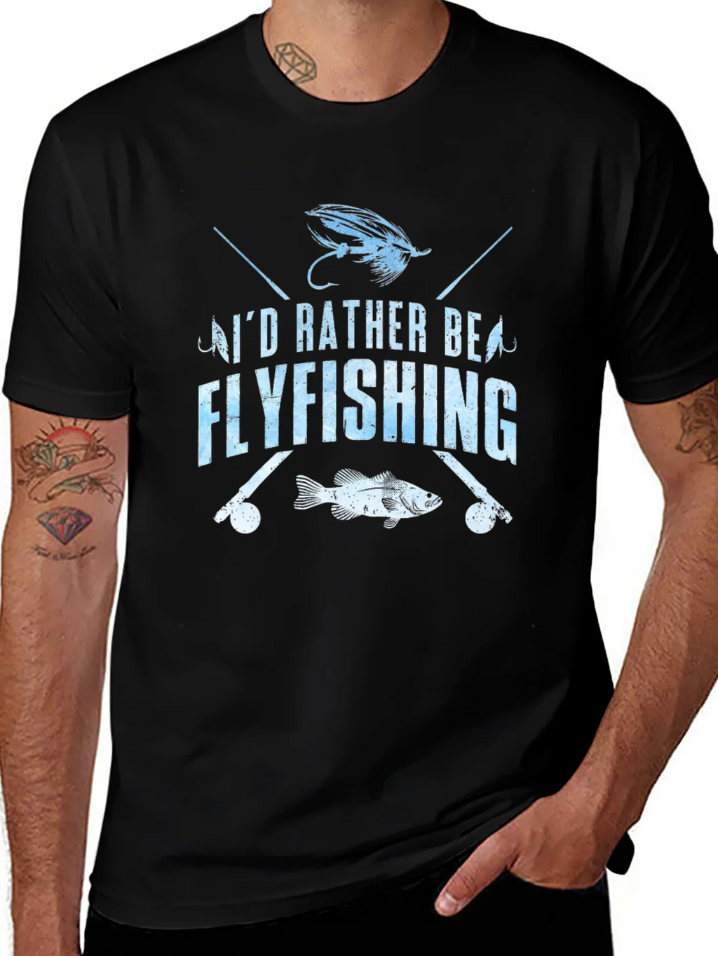 Fly Fishing T-Shirt - Id Rather Be Flyfishing product image 1