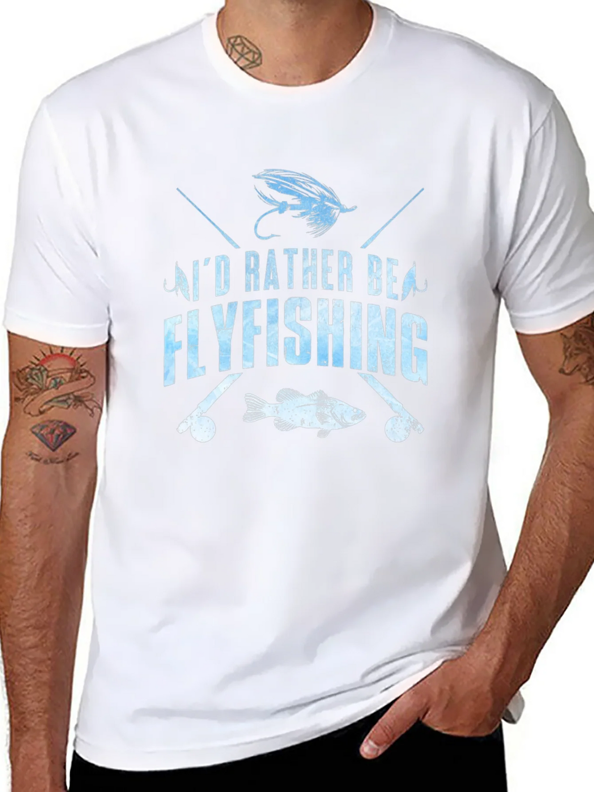 Fly Fishing T-Shirt - Id Rather Be Flyfishing product image 10