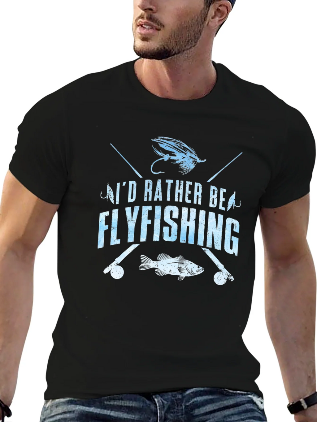 Fly Fishing T-Shirt - Id Rather Be Flyfishing product image 9