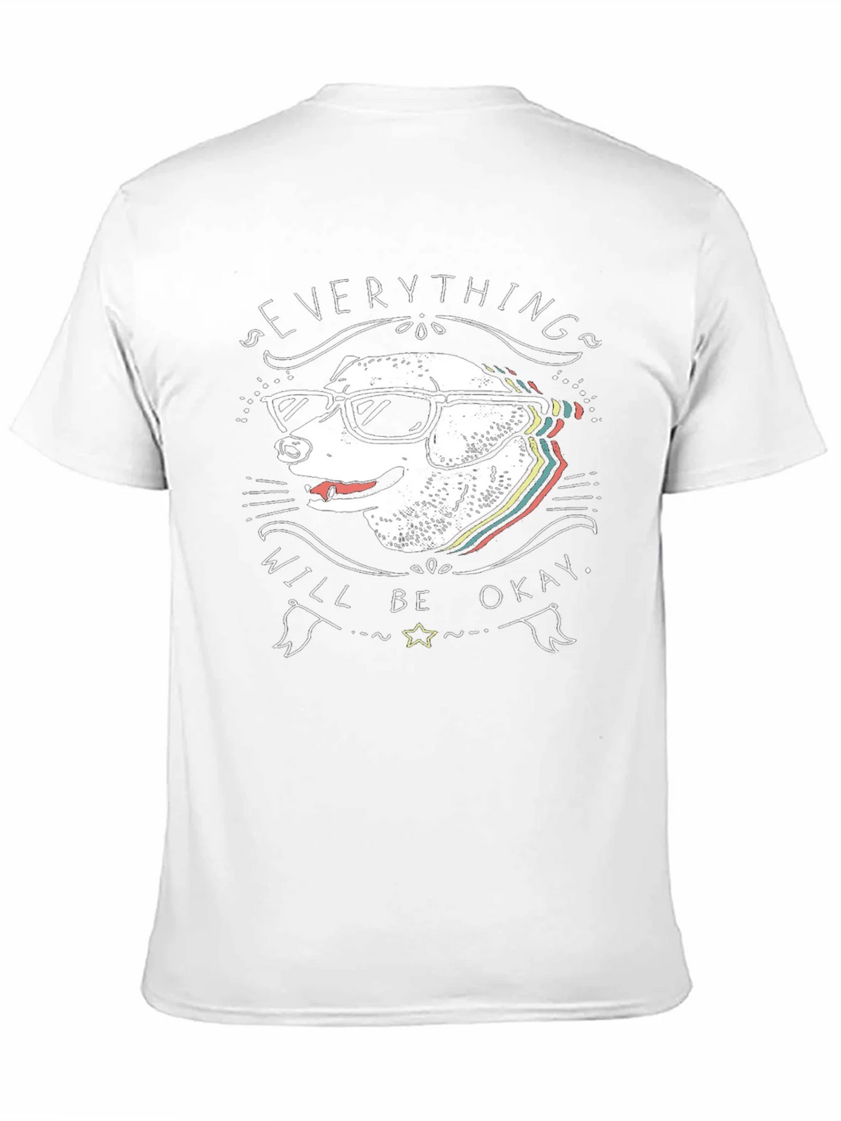 Dog with Glasses T-Shirt - Everything Will Be Okay product image 10