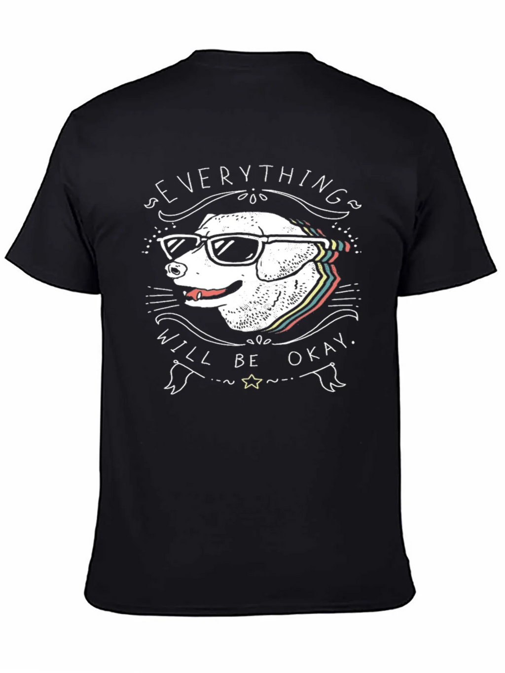 Dog with Glasses T-Shirt - Everything Will Be Okay product image 4