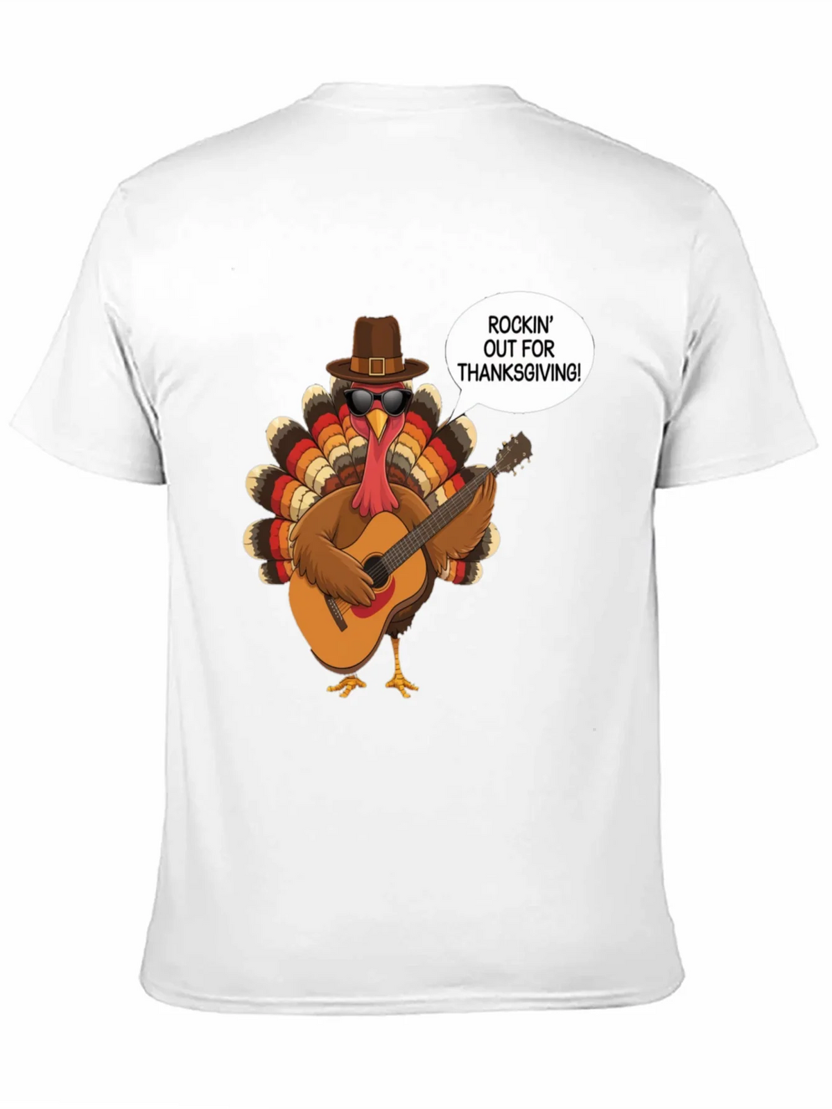 Rockin Turkey Thanksgiving Graphic Tee product image 2