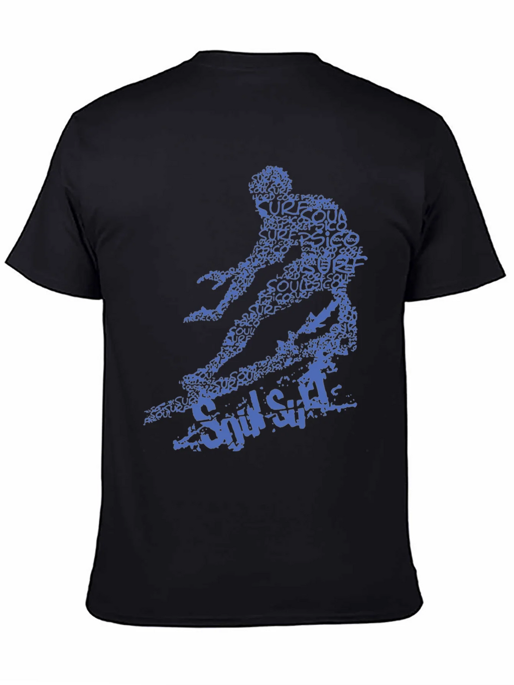Surf Style Graphic Tee - Black Cotton T-Shirt product image 4