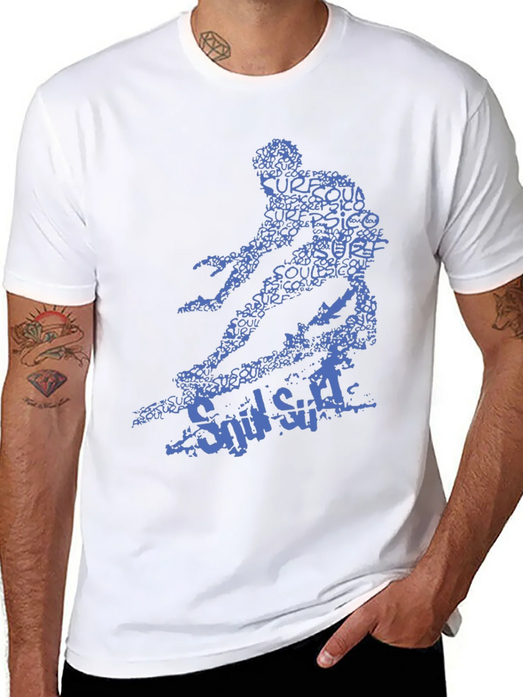 Surf Style Graphic Tee - Black Cotton T-Shirt product image 7