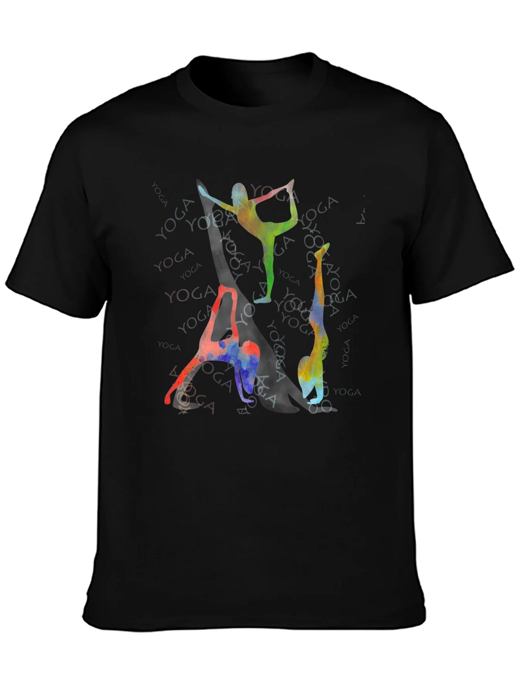 Yoga Poses Graphic Print T-Shirt product image 3