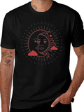 Celestial Sun & Moon Graphic T-Shirt product image 1