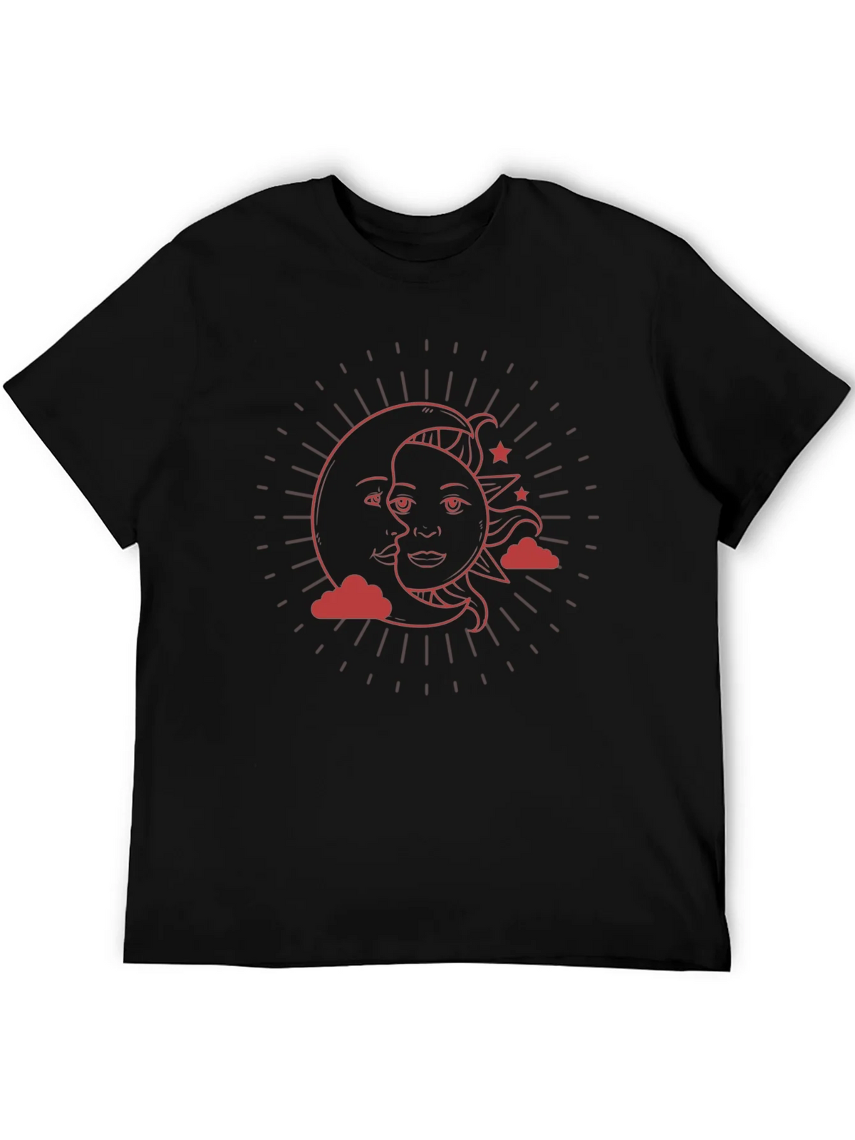 Celestial Sun & Moon Graphic T-Shirt product image 5