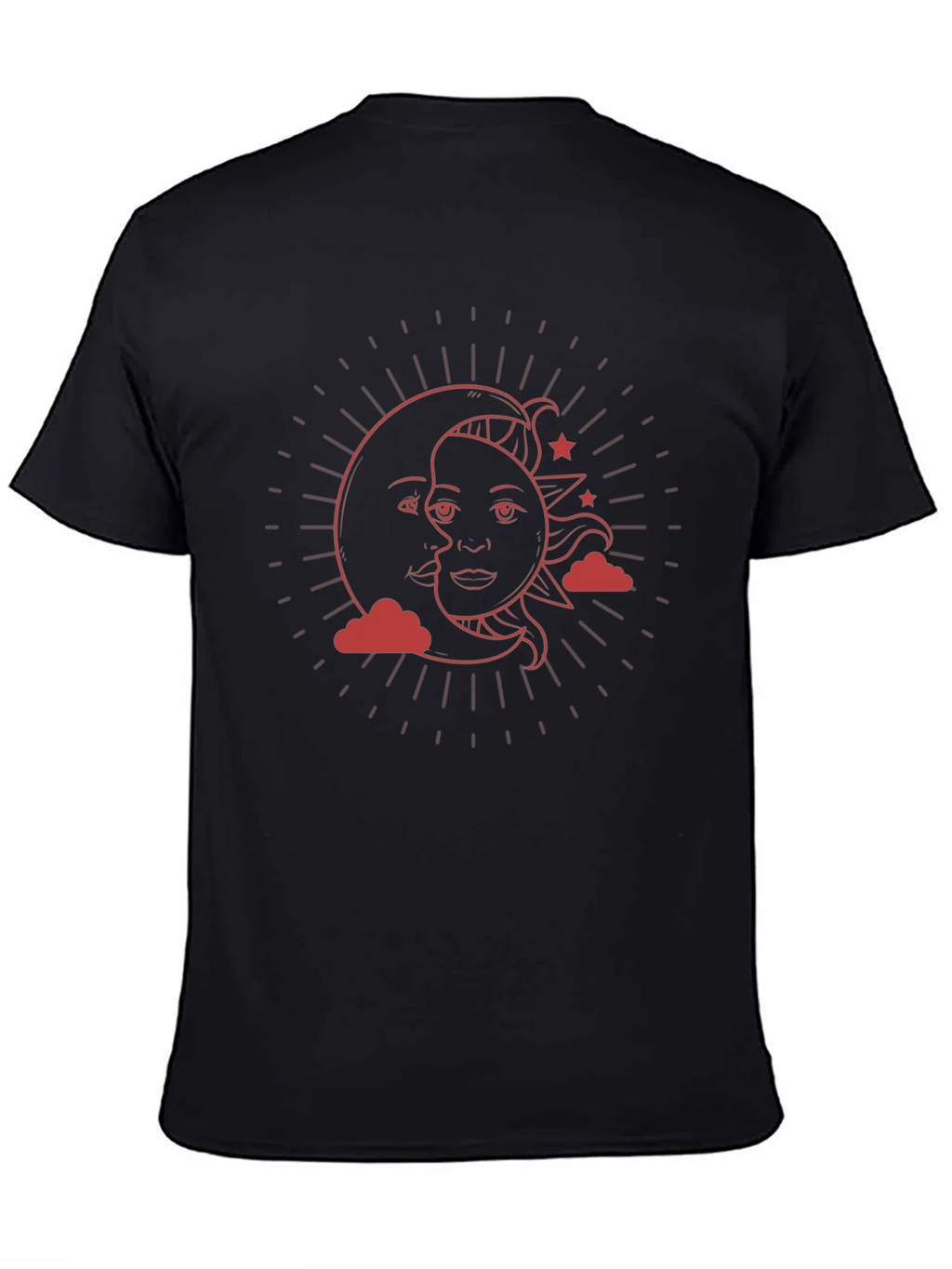 Celestial Sun & Moon Graphic T-Shirt product image 4