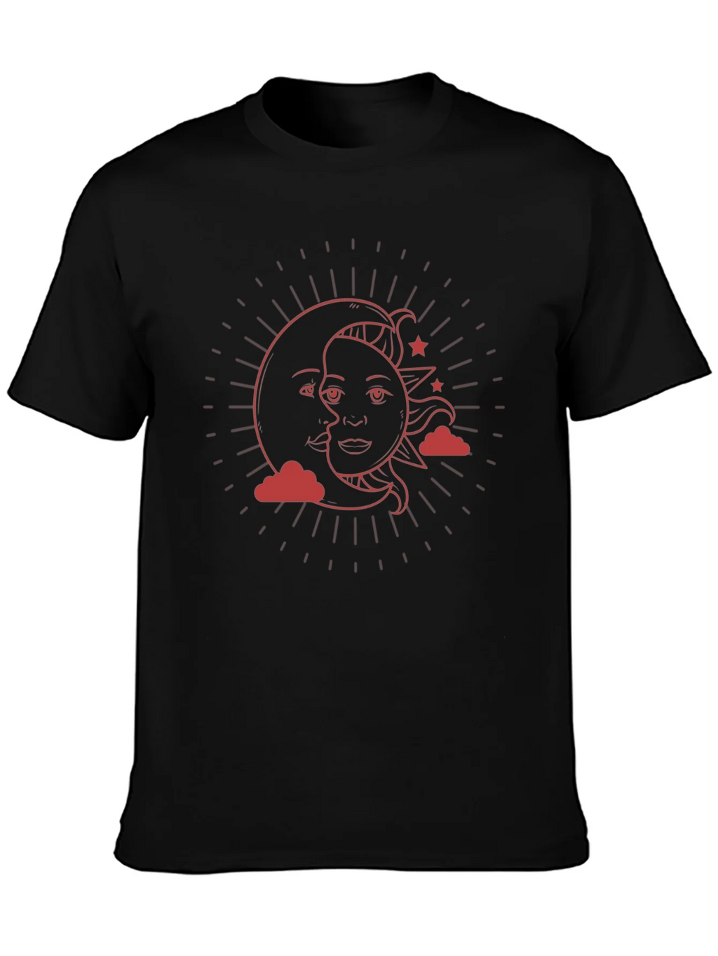 Celestial Sun & Moon Graphic T-Shirt product image 3