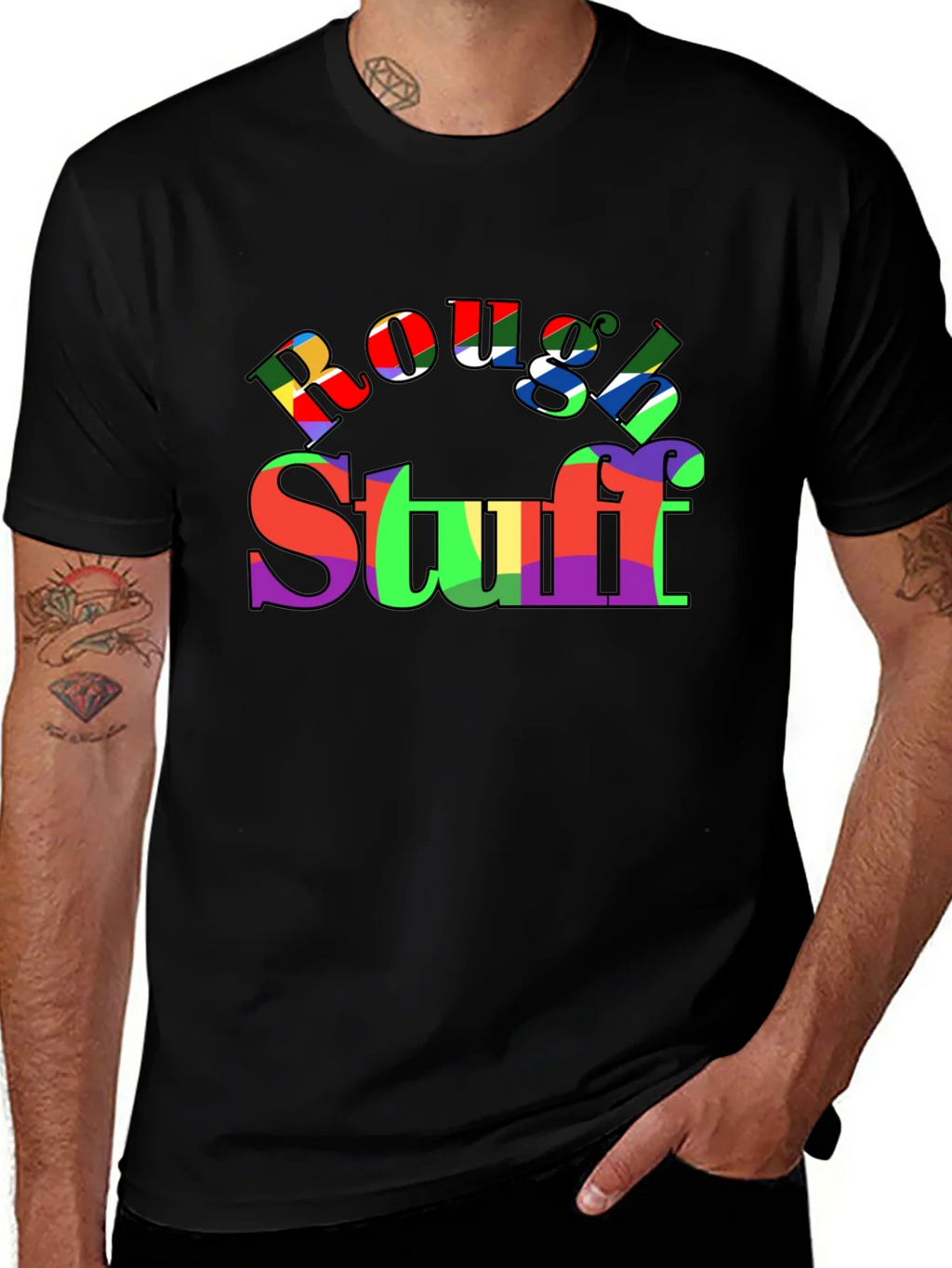 Rough & Stuff Colorful Graphic T-Shirt product image 1