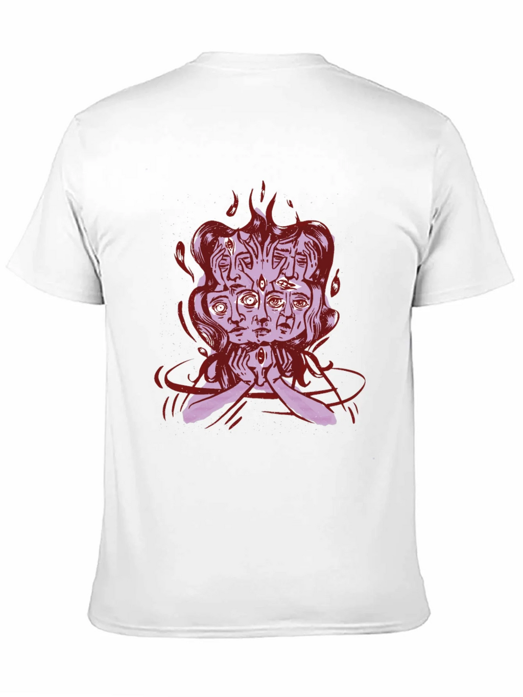 Mystic Faces Graphic Tee - Black Cotton Shirt product image 10