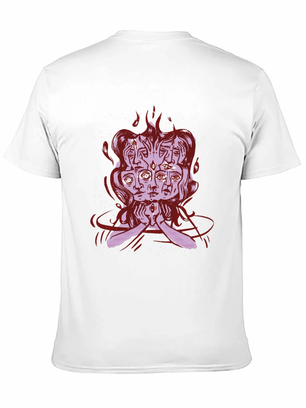 Mystic Faces Graphic Tee - Black Cotton Shirt product image 10