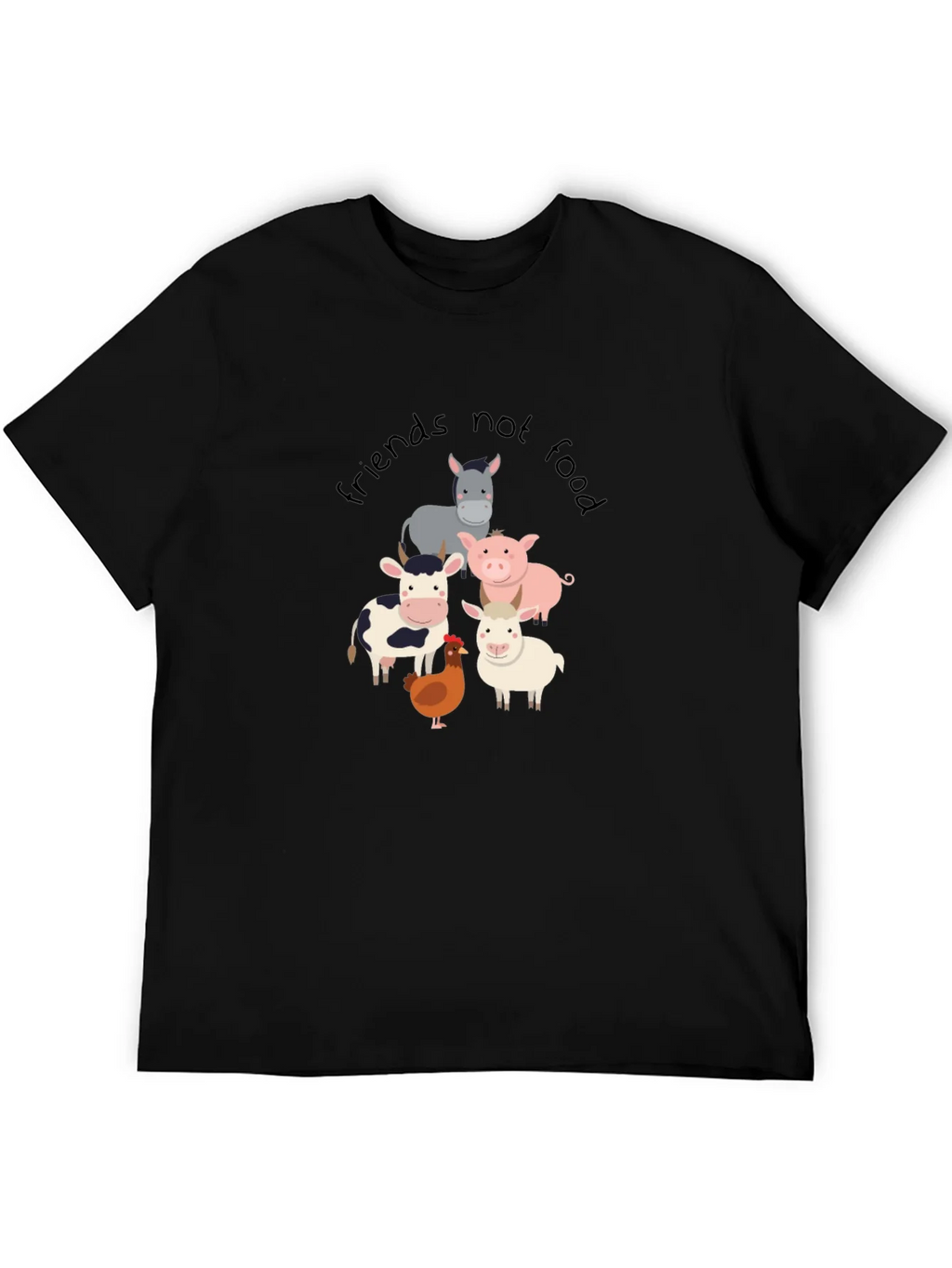 Friends Not Food T-Shirt - Vegan Animal Lover Tee product image 8
