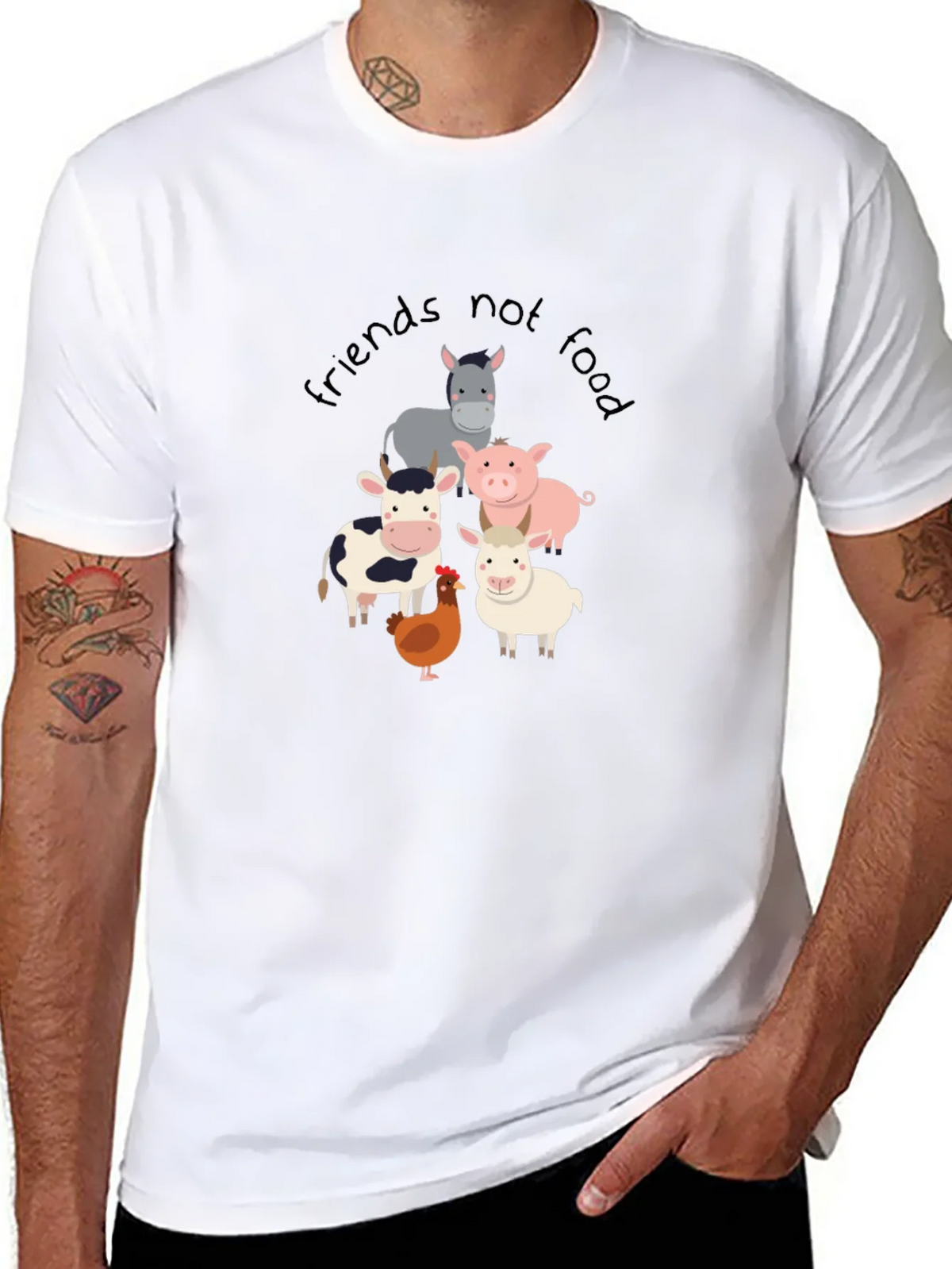 Friends Not Food T-Shirt - Vegan Animal Lover Tee product image 10