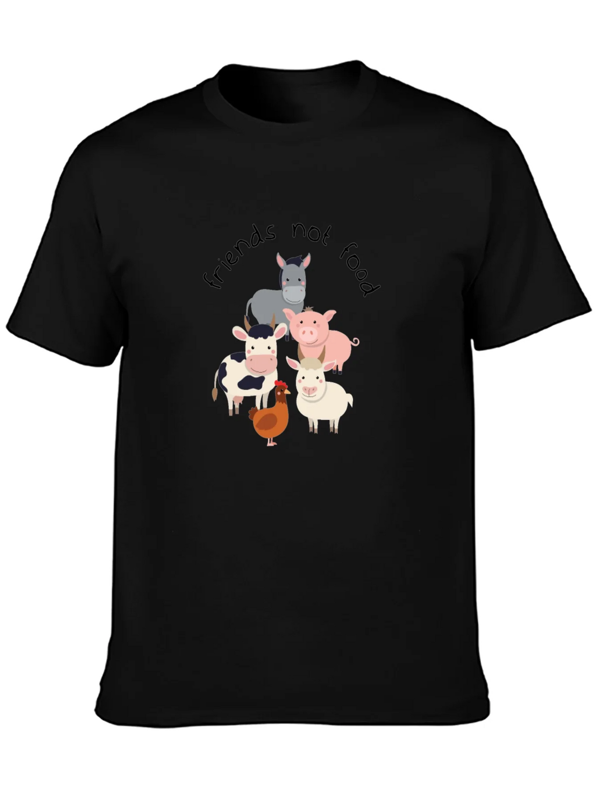 Friends Not Food T-Shirt - Vegan Animal Lover Tee product image 6