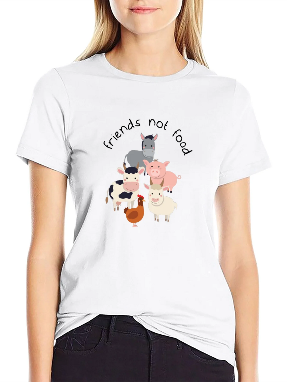 Friends Not Food T-Shirt - Vegan Animal Lover Tee product image 11