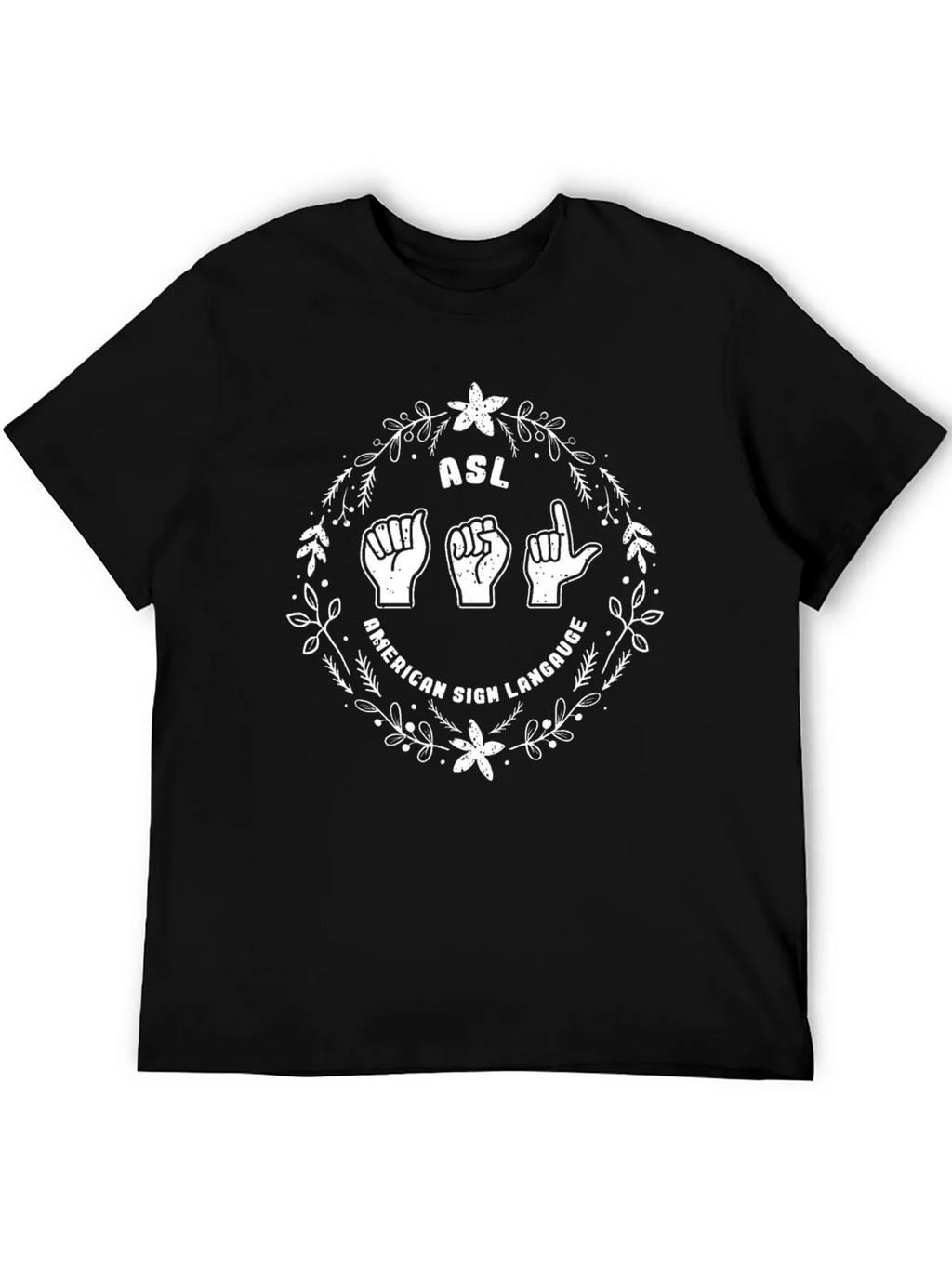 ASL American Sign Language Graphic Tee product image 5