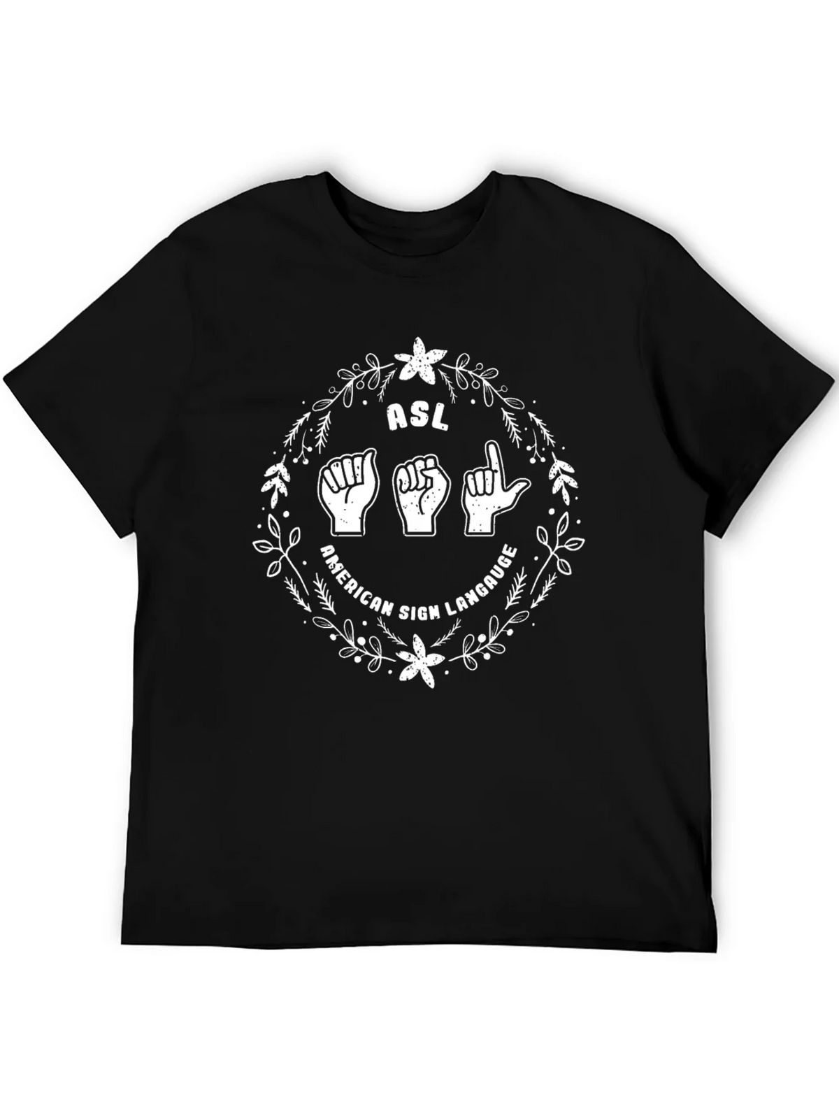 ASL American Sign Language Graphic Tee product image 5