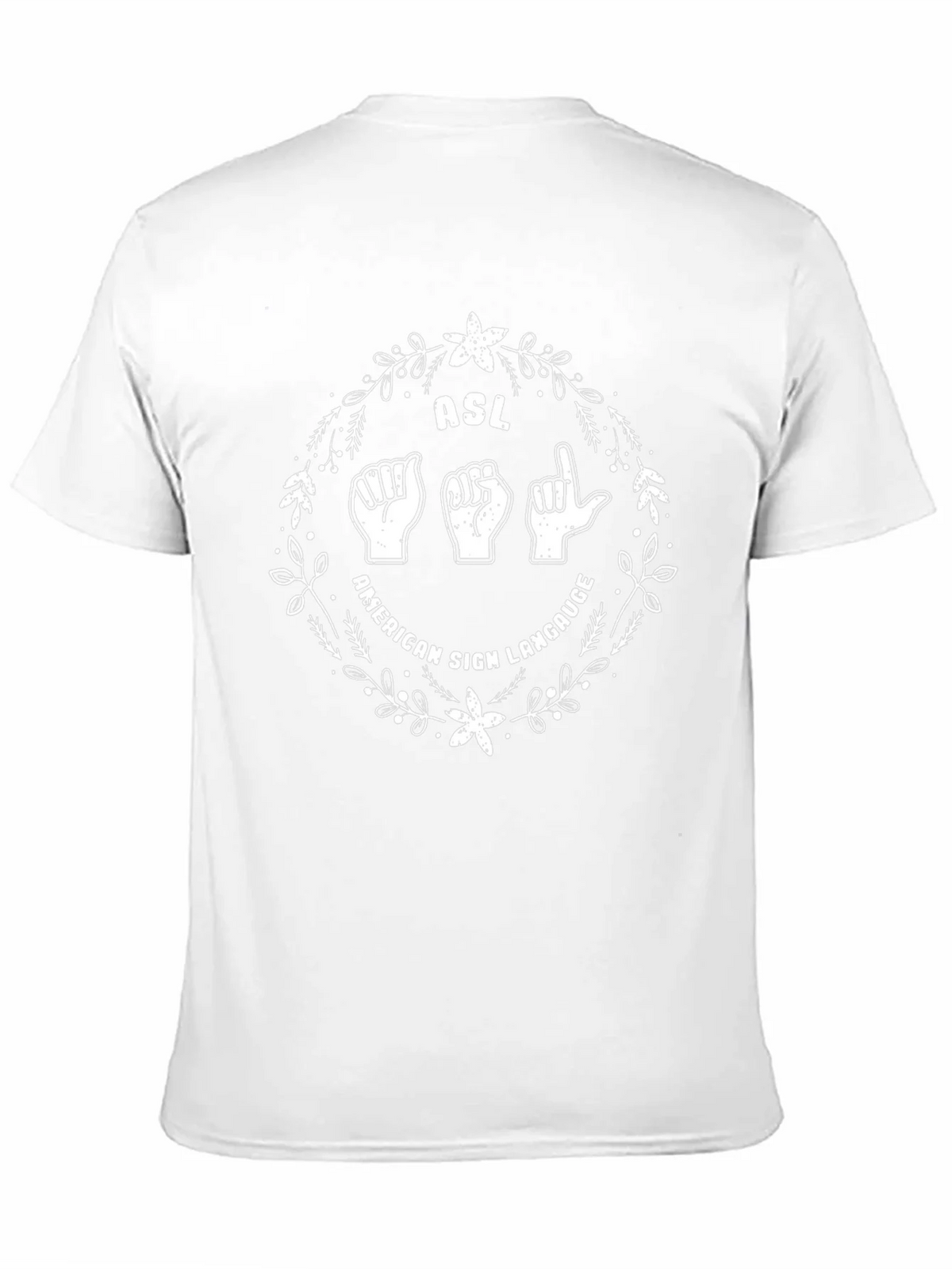 ASL American Sign Language Graphic Tee product image 10
