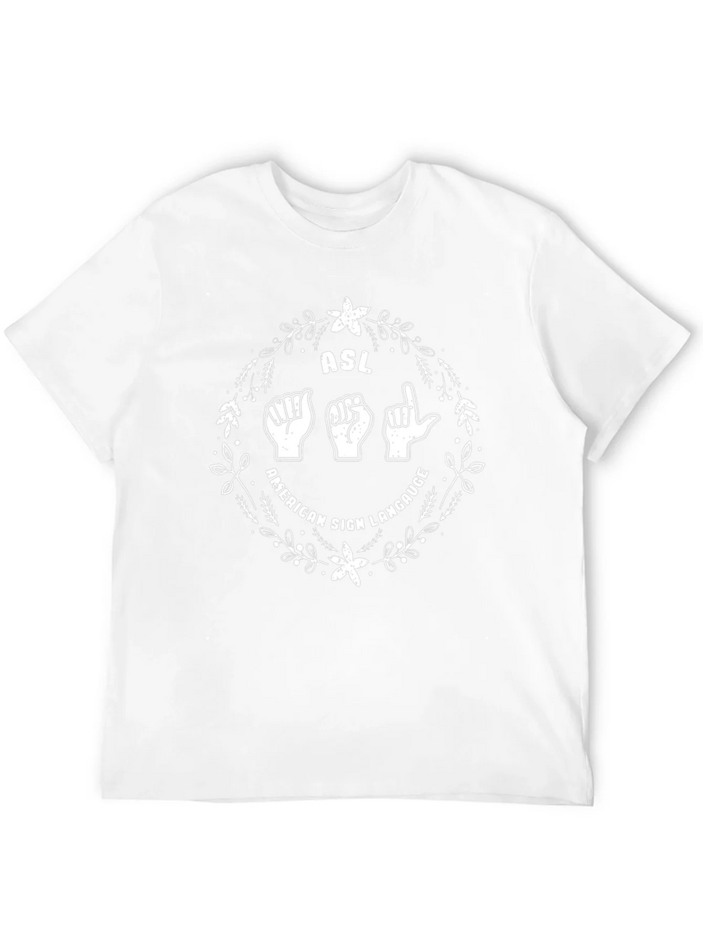 ASL American Sign Language Graphic Tee product image 11