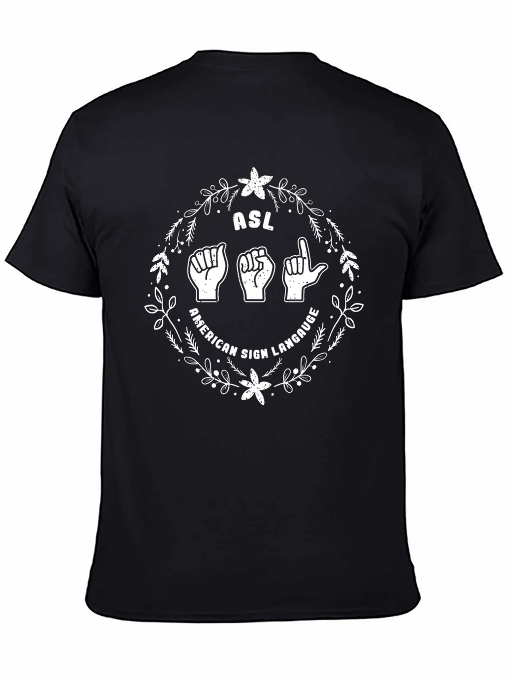 ASL American Sign Language Graphic Tee product image 4