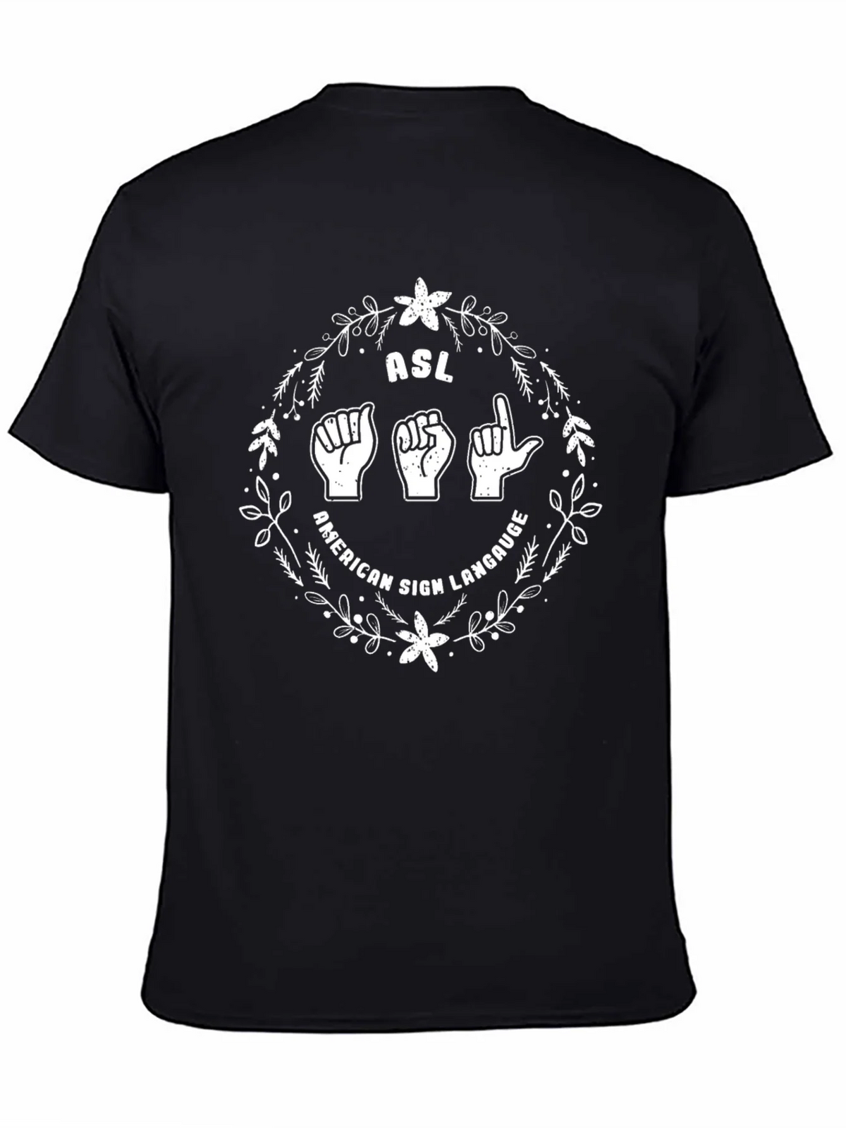 ASL American Sign Language Graphic Tee product image 4