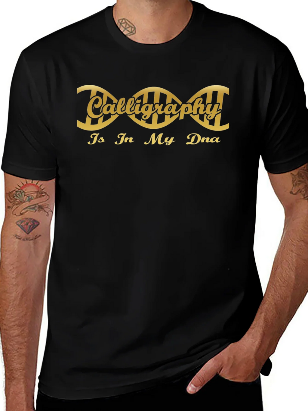 Calligraphy DNA Graphic Tee product image 1