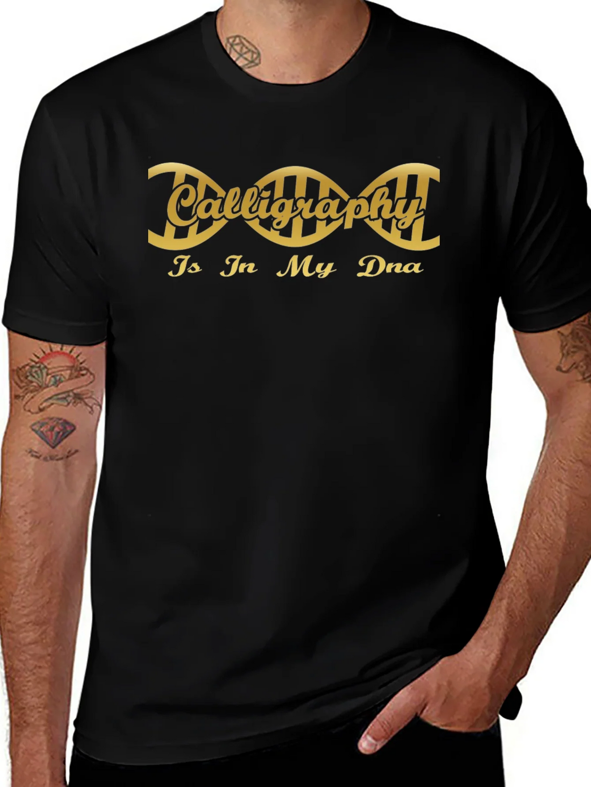 Calligraphy DNA Graphic Tee product image 1