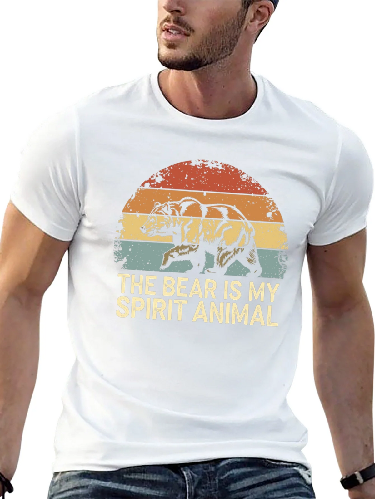 Bear Spirit Animal Graphic Tee - Retro Style product image 12