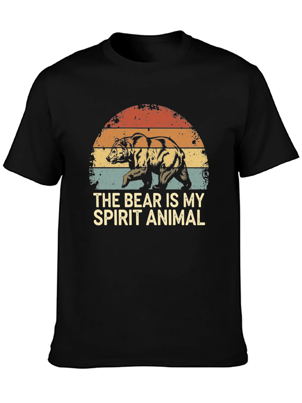 Bear Spirit Animal Graphic Tee - Retro Style product image 3