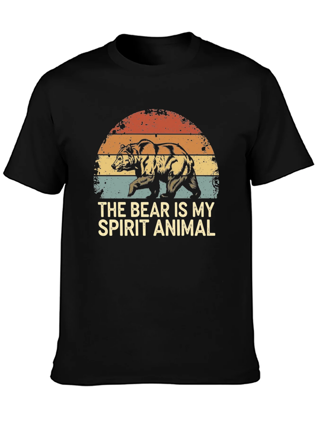 Bear Spirit Animal Graphic Tee - Retro Style product image 3
