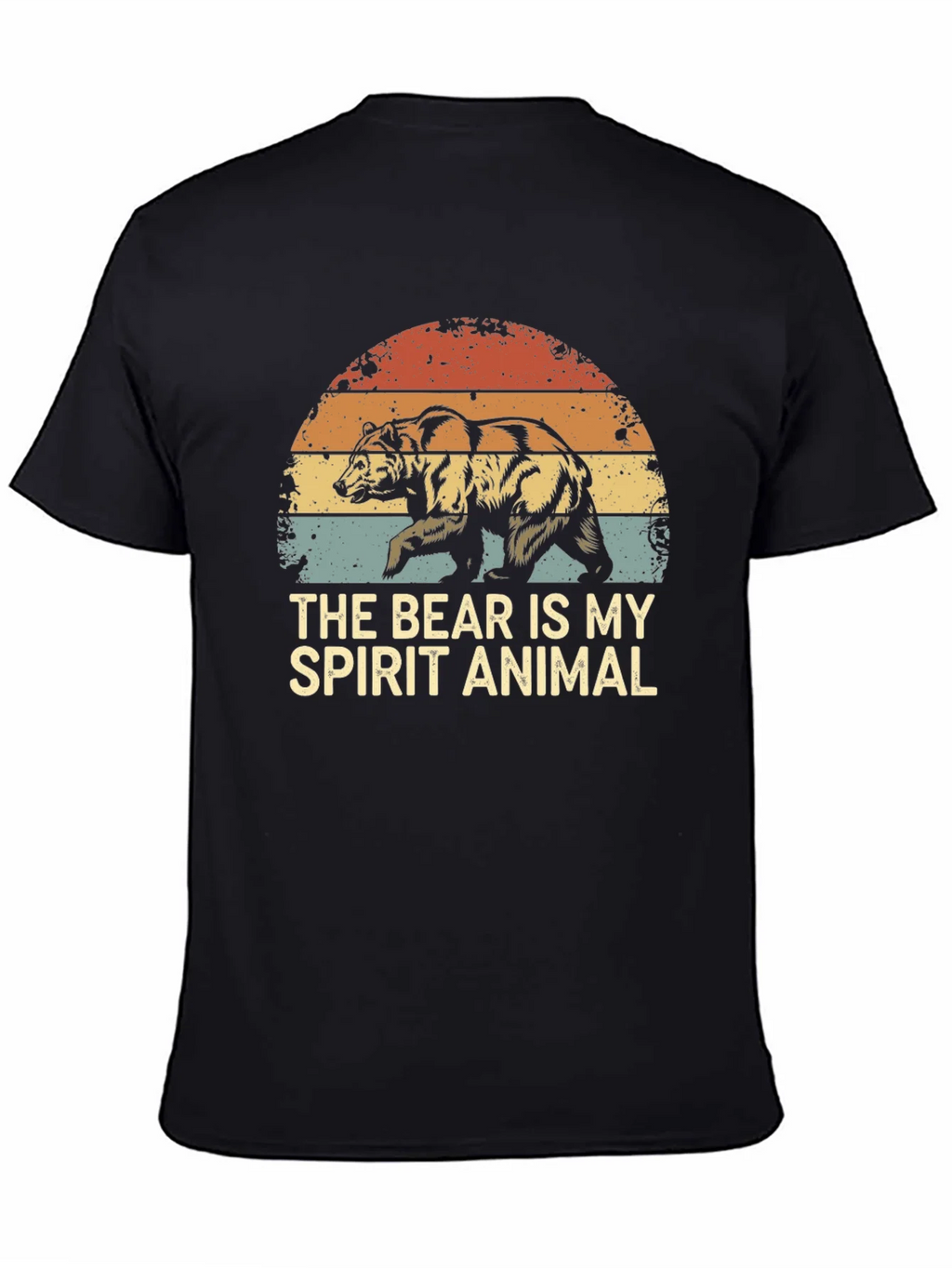 Bear Spirit Animal Graphic Tee - Retro Style product image 4