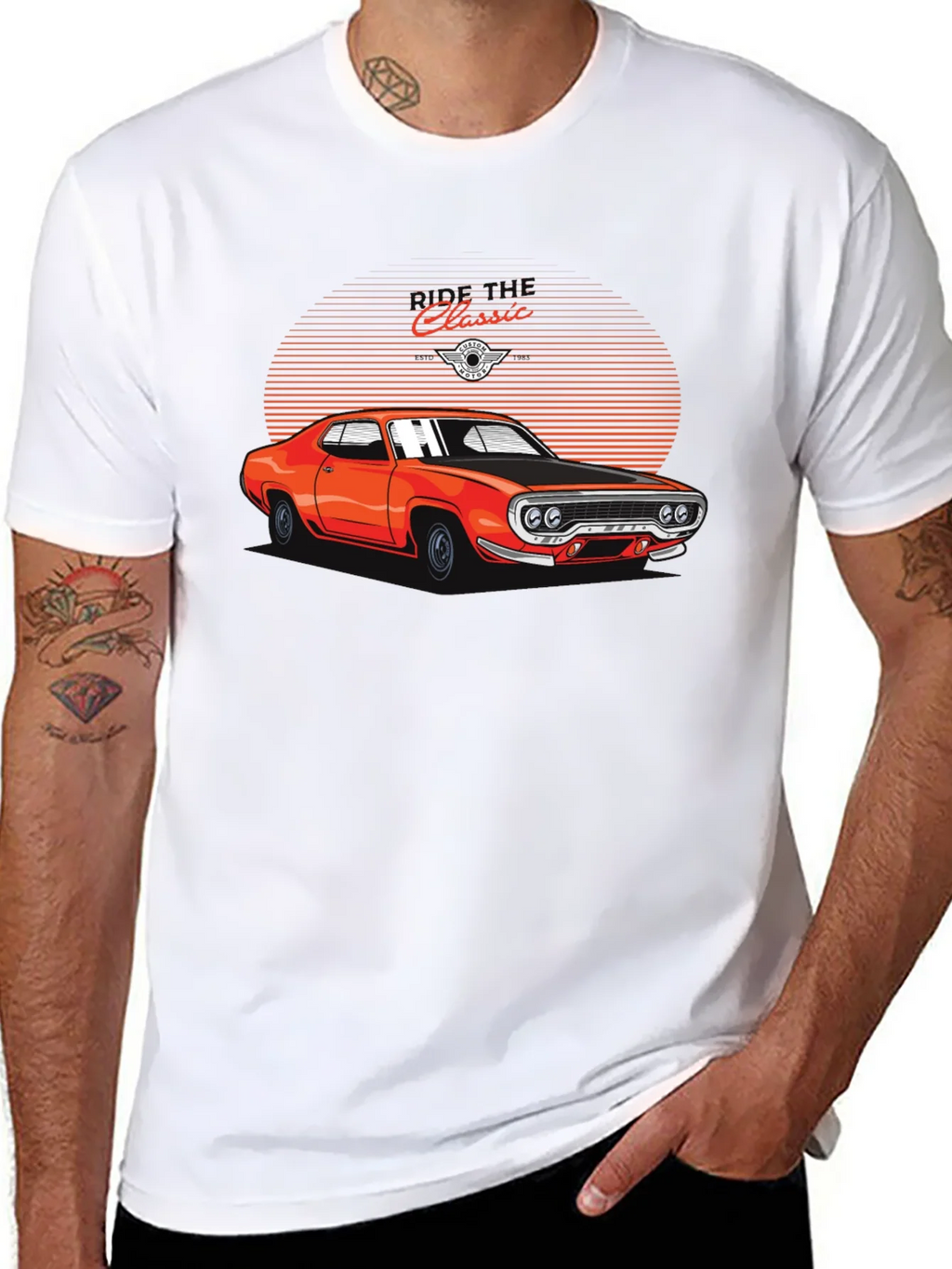 Classic Car Graphic Tee - Retro Automotive Shirt product image 7