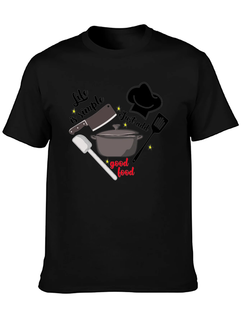 Life is Simple Foodie T-Shirt product image 6