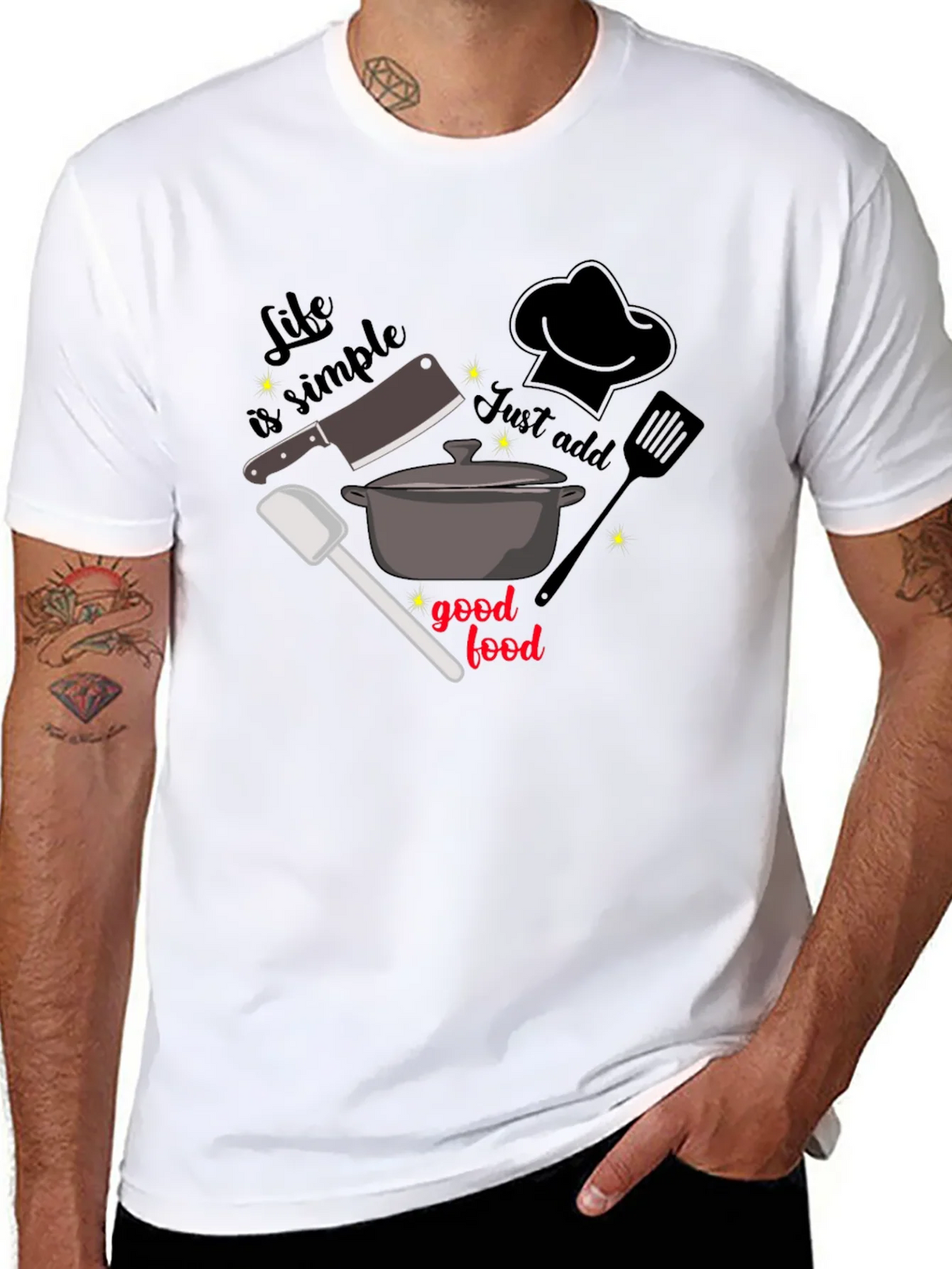 Life is Simple Foodie T-Shirt product image 10