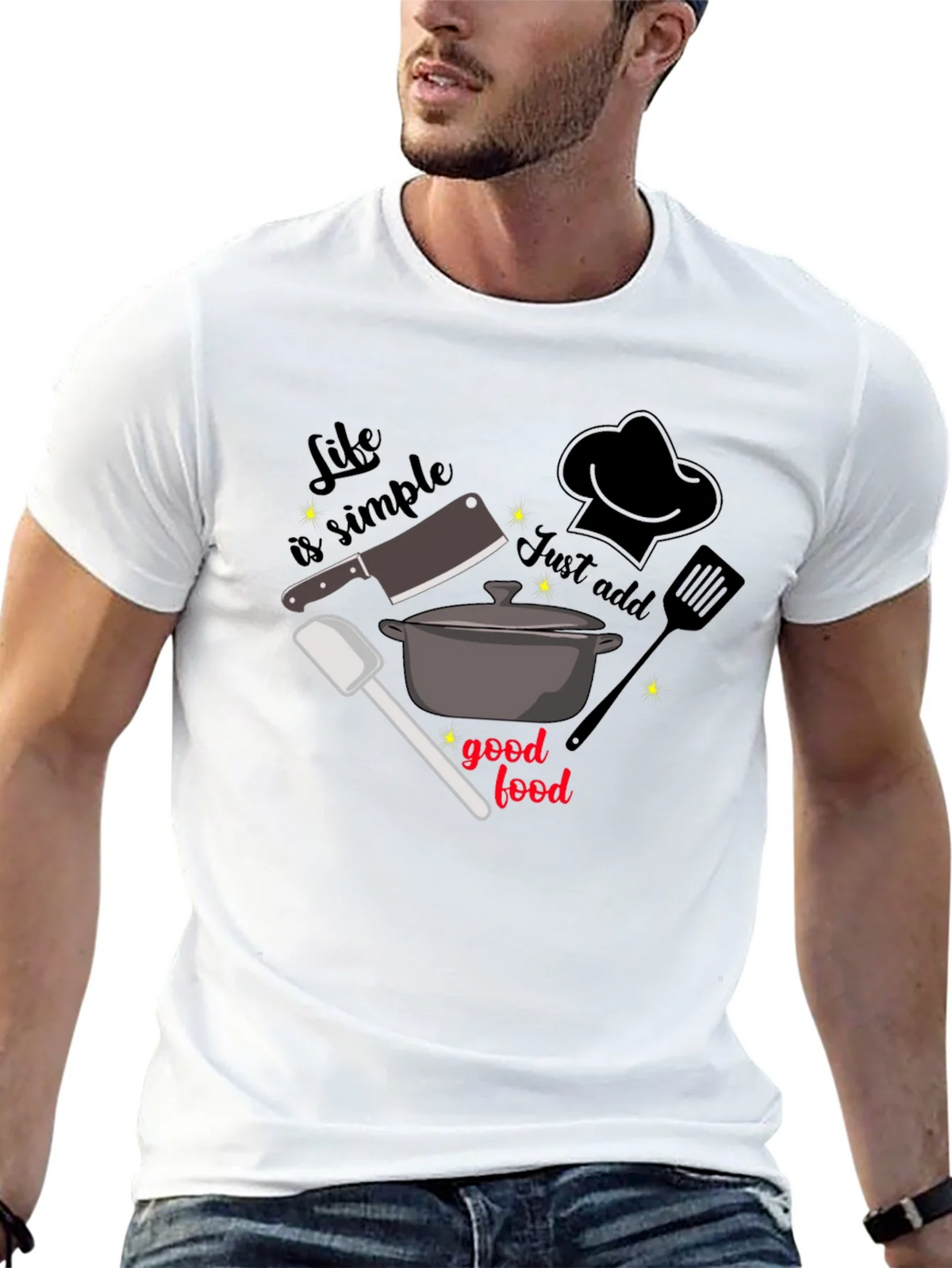 Life is Simple Foodie T-Shirt product image 4
